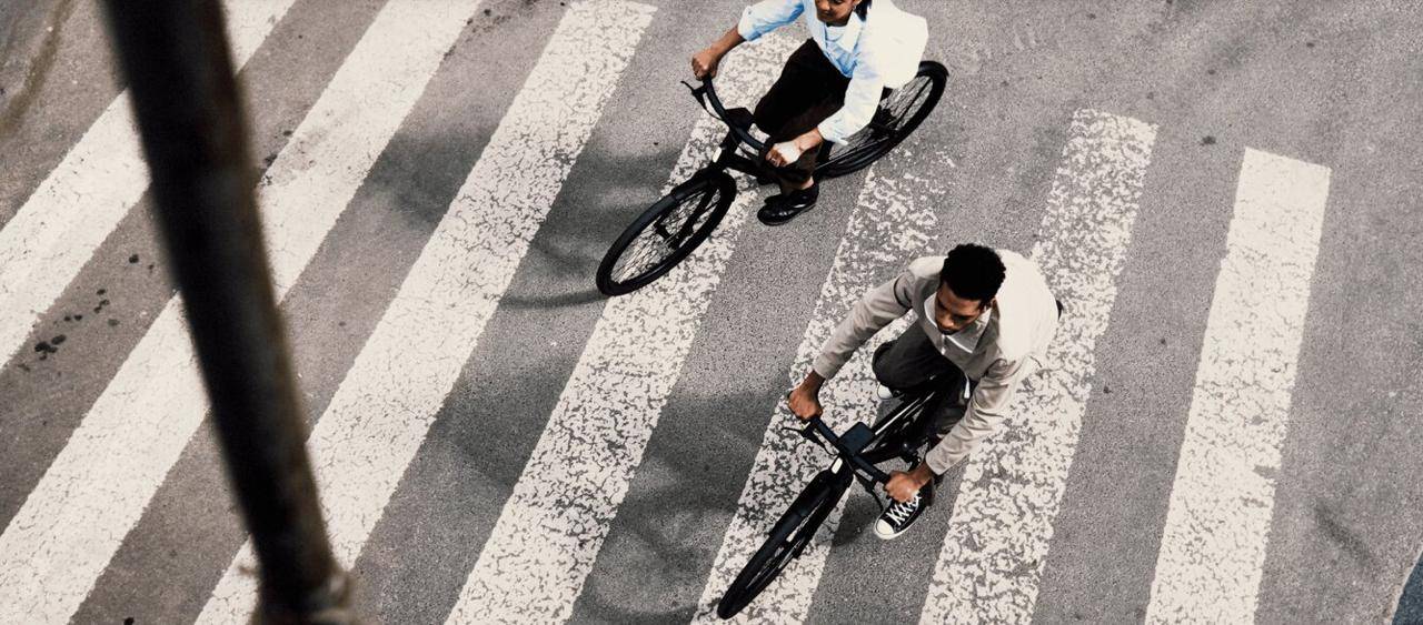 bike on road